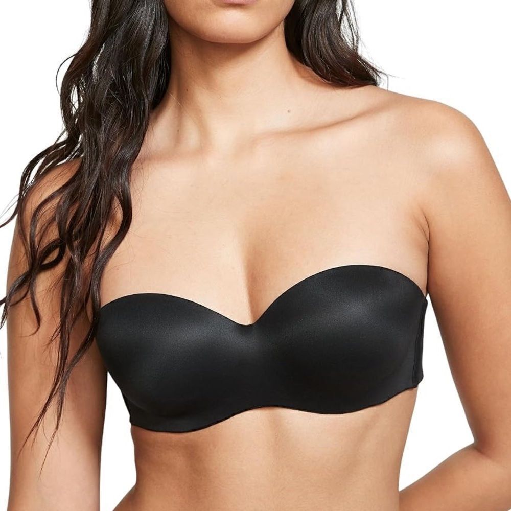 Incredible By Victorias Secret Black Strapless Bra Size 32DD